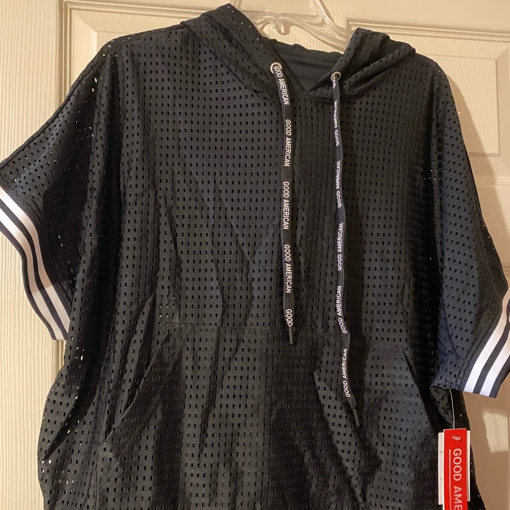 Good American Mesh Boxer Hoodie